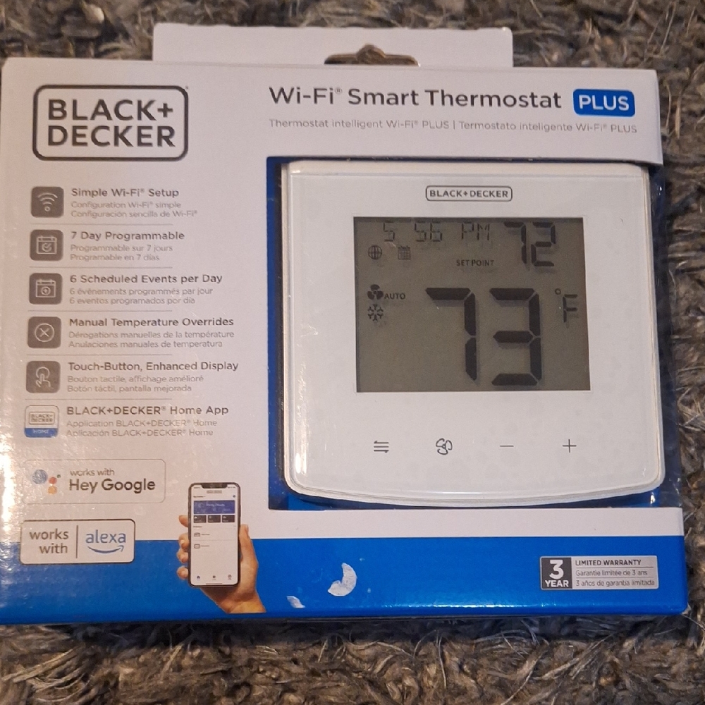 Black & Decker Smart Thermostat with Digital Display